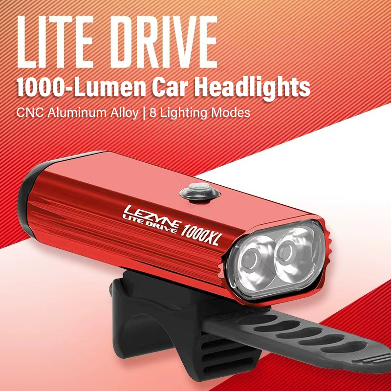 LEZYNE 1000 Lumen Bike Light - - Rechargeable Bicycle Headlight 1000 Lumen recension och pris