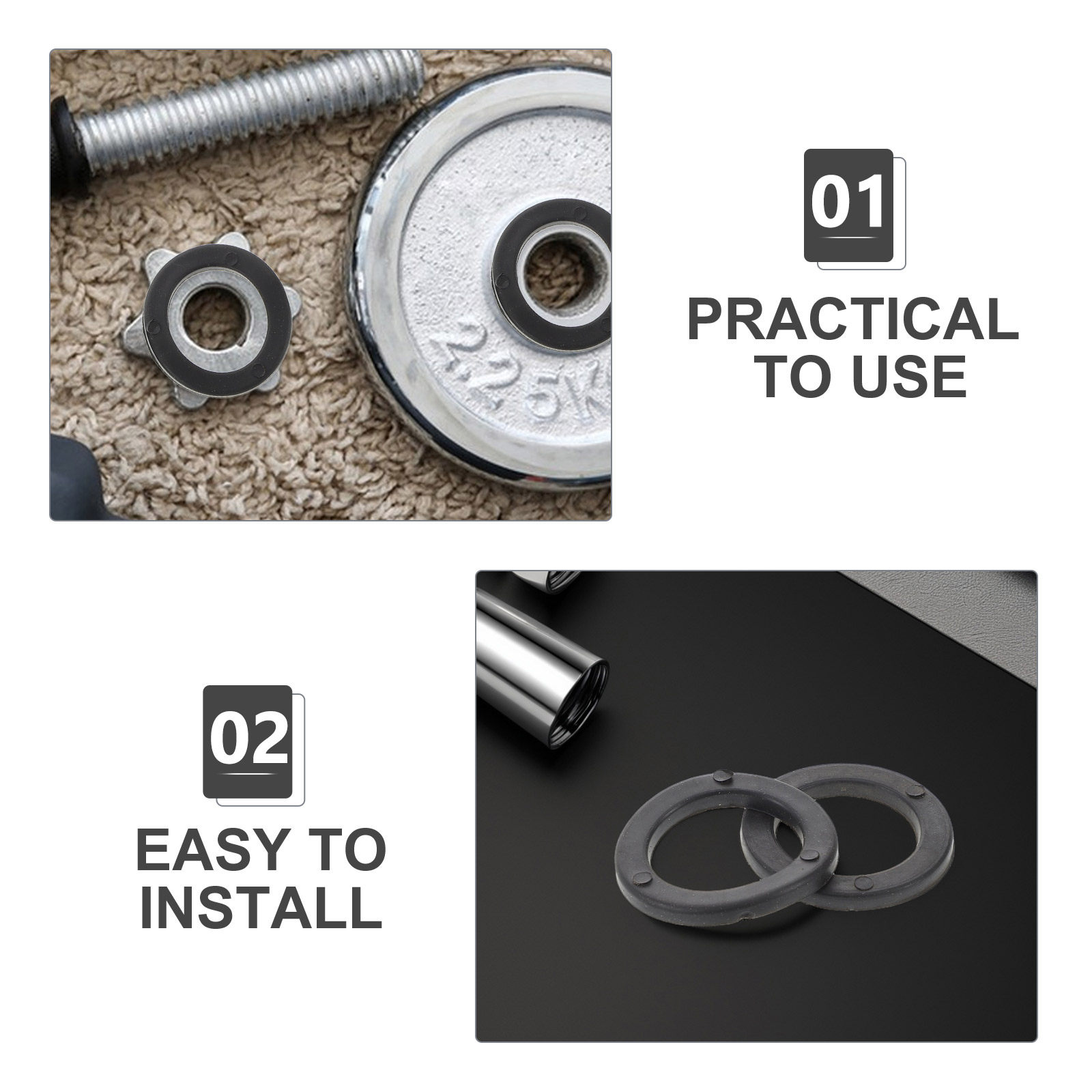 15Pcs Dumbbell Plastic Washers - Fitness Equipment recension och pris