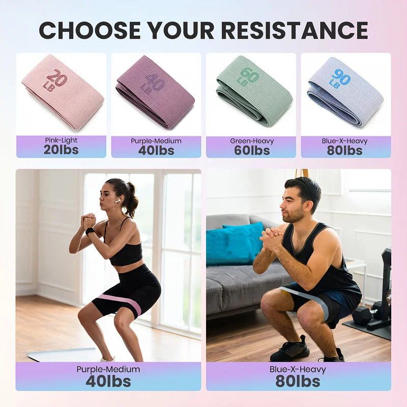 20-90LB Fabric Elastic Band Fi - Pilates Bar Kit With Resistance Bands recension och pris