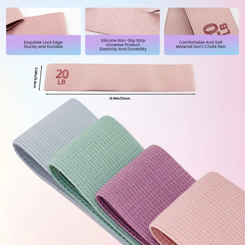 20-90LB Fabric Elastic Band Fi - Pilates Bar Kit With Resistance Bands recension och pris