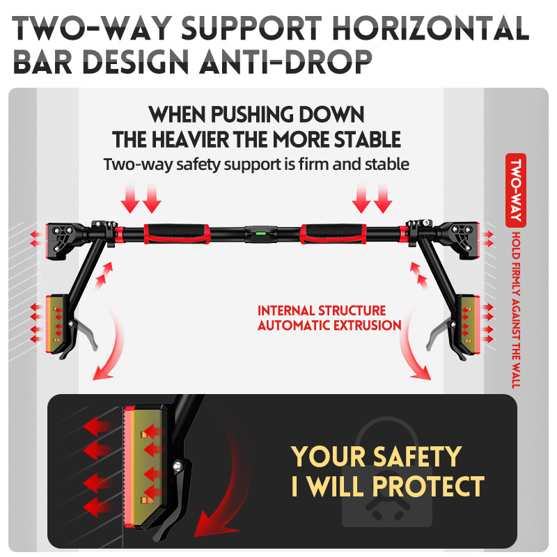 Hot Sale Home Gym Door Gym Pul - Door Pull Up Bar No Screw recension och pris