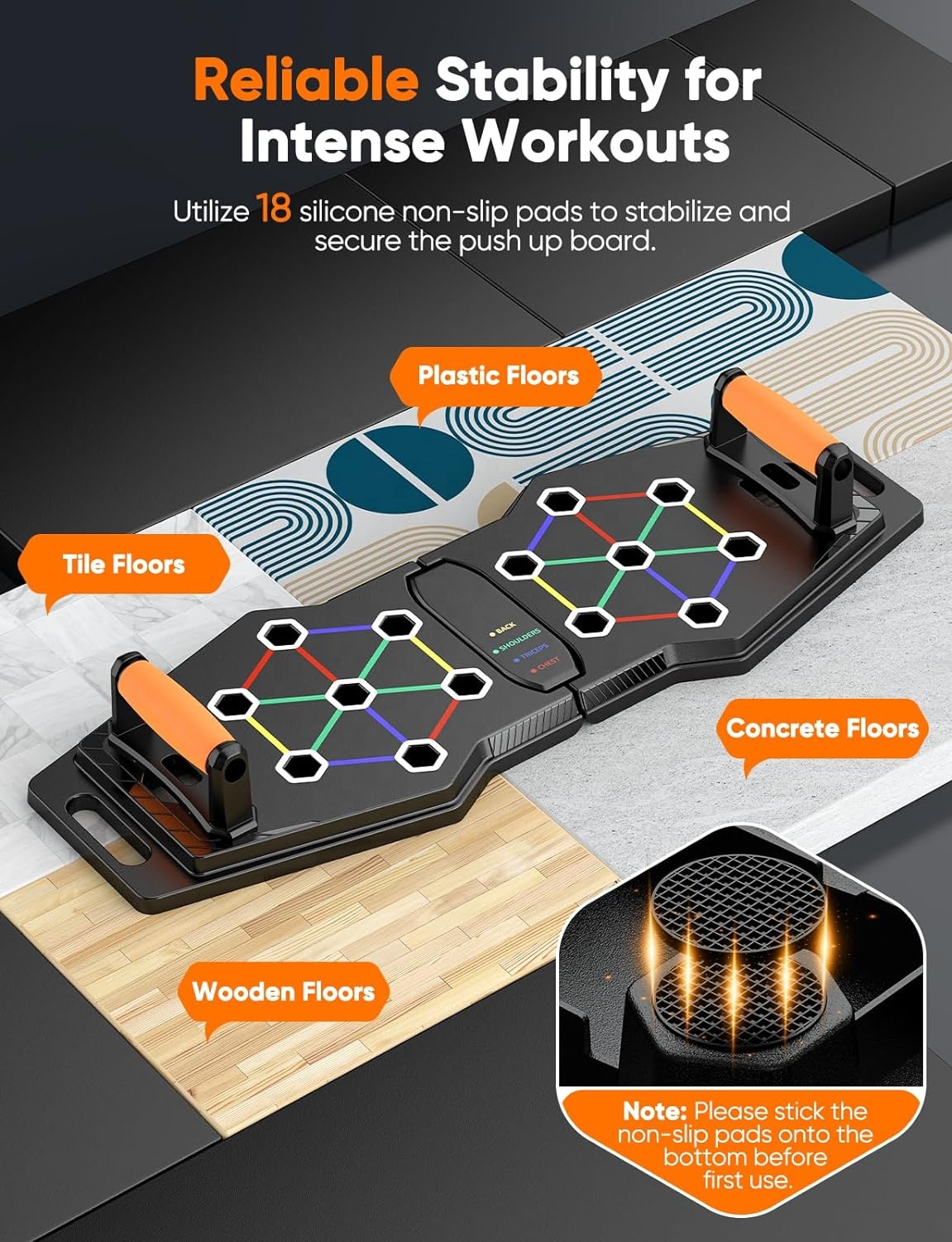 Multifunctional Gym Foldable F - Push Up Board Foldable Multi Function recension och pris